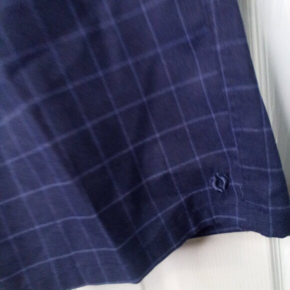 Hang Ten Shorts Men 40 Casual Plaid Blue - Picture 6 of 12